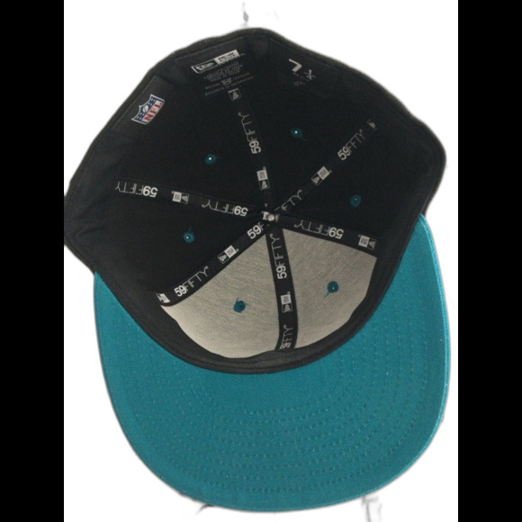 New Era Cap Hat Unisex Size 7 1/4” Color Black Jacksonville Jaguars Fitted - Picture 6 of 8